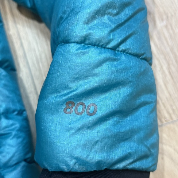 Mountain Hardwear 800 Down Jacket Womens Blue Size Medium Puffer Pertex - Picture 3 of 8